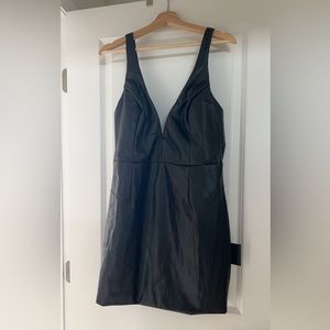 Lulu’s faux leather dress